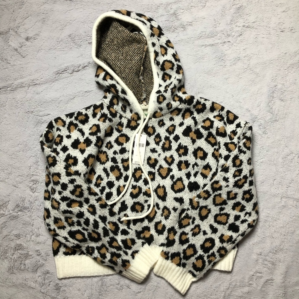 Anthropologie Ginny Leopard Pullover